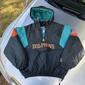 Vintage Miami Dolphins Starter Jacket Classic Team Collection Men's Large